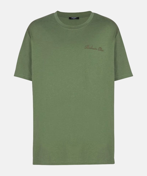 T-shirt with logo embroidery on both sides