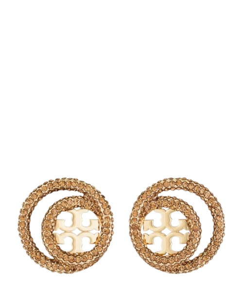 Kristallarla halqa sırğalar