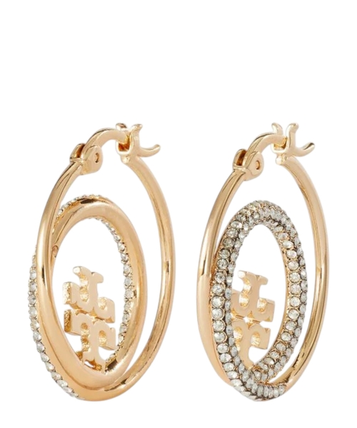 Miller Pave hoop earring