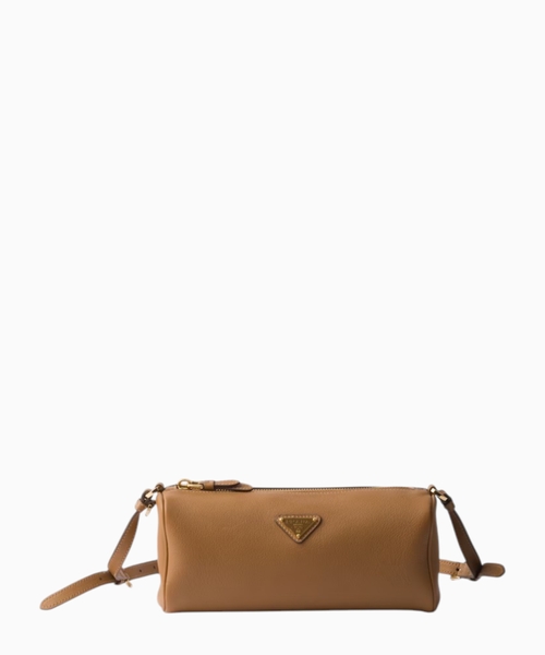 Leather logo pouch