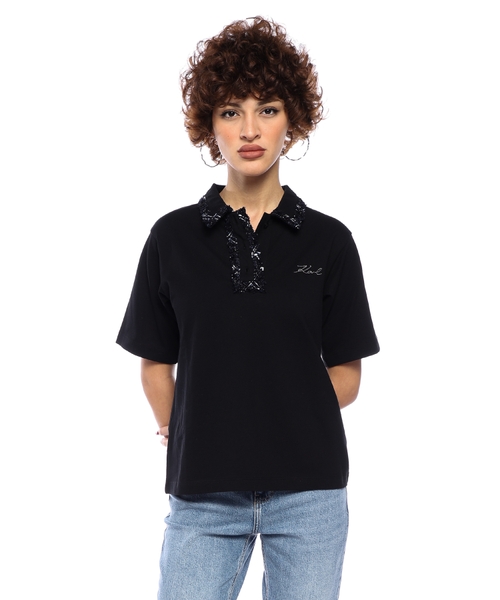 Bouclé Polo Shirt