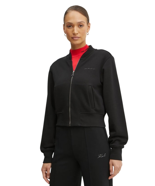 Zip-up sweatshirt with logo