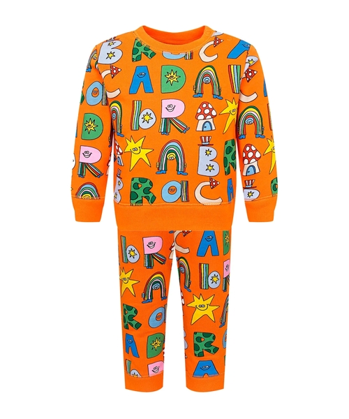 Костюм с буквенным принтом