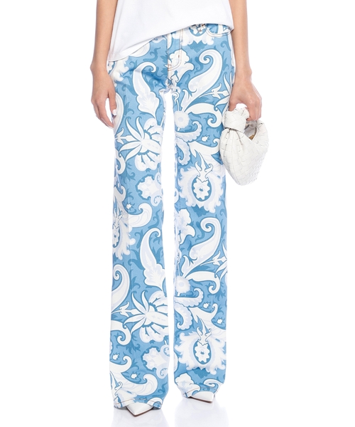 Джинсы с принтом