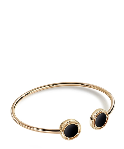 D.Side Pink gold, onyx and diamonds bracelet