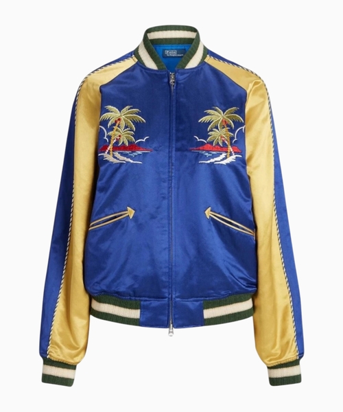 Embroidered bomber jacket