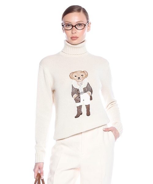 Sweater with Polo Bear patch