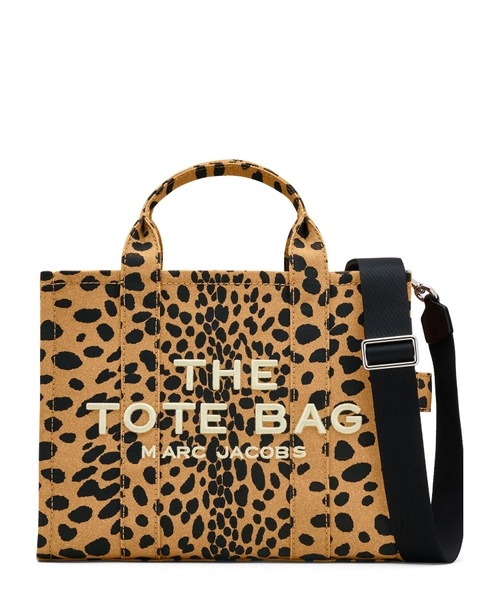 The Medium Cheetah Canvas Tote Bag çanta