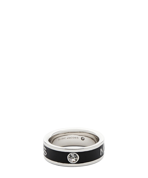 指輪・リング MARC JACOBS ENAMEL RING WITH LOGO Marc Jacobs The Marc Jacobs Enamel ring for Women - Gold in