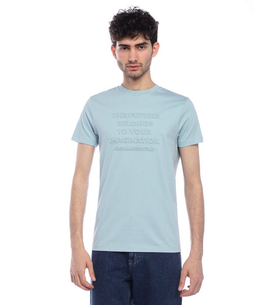 T-shirt with logo embroidery