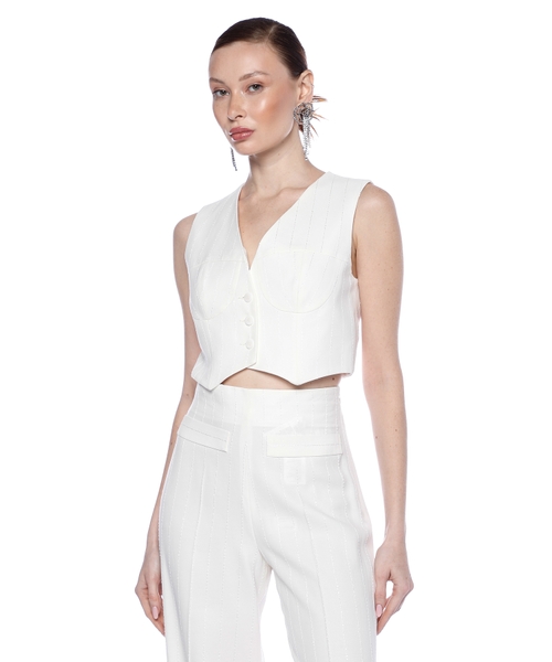 Жилет украшенный кристаллами