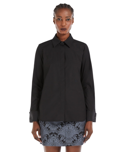 Хлопковая рубашка с логотипом