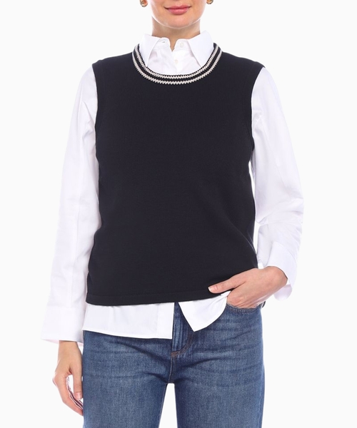 Sleeveless knitted Udine vest