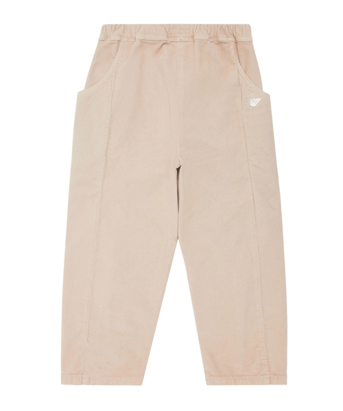 Corduroy trousers with elasticated waist