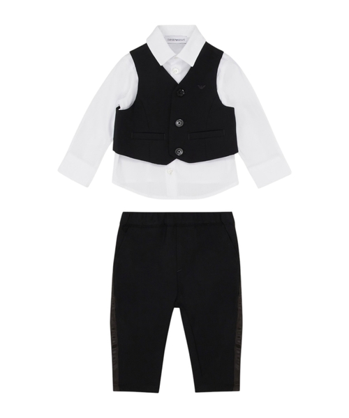 Suit with shirt, waistcoat and trousers