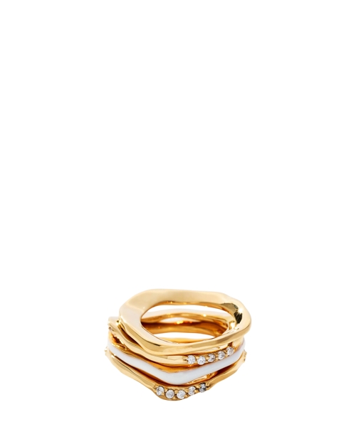 Wave rings  set of 3