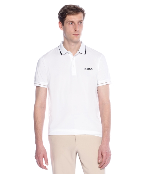 Polo with logo detail