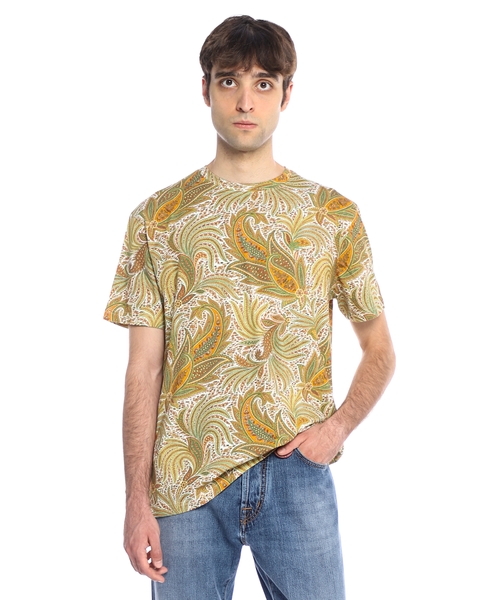 Printli pambıq T-shirt