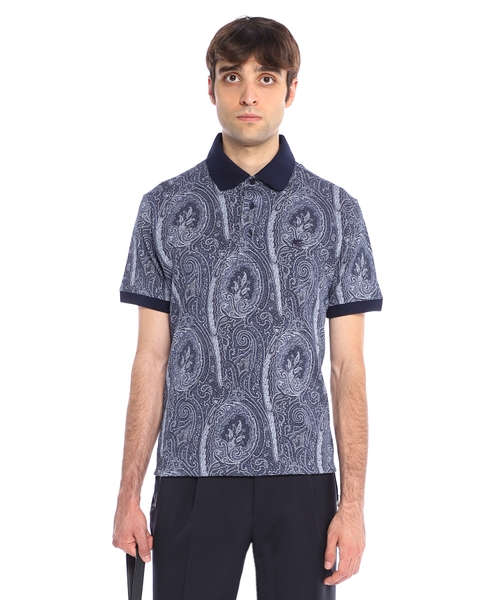 Поло с принтом пейсли