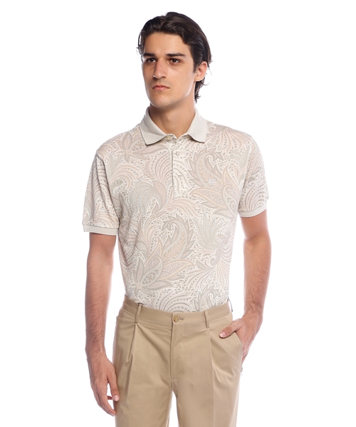 Printli pambıq polo