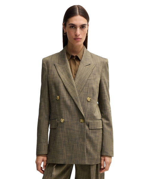 Regular-fit double-breasted blazer