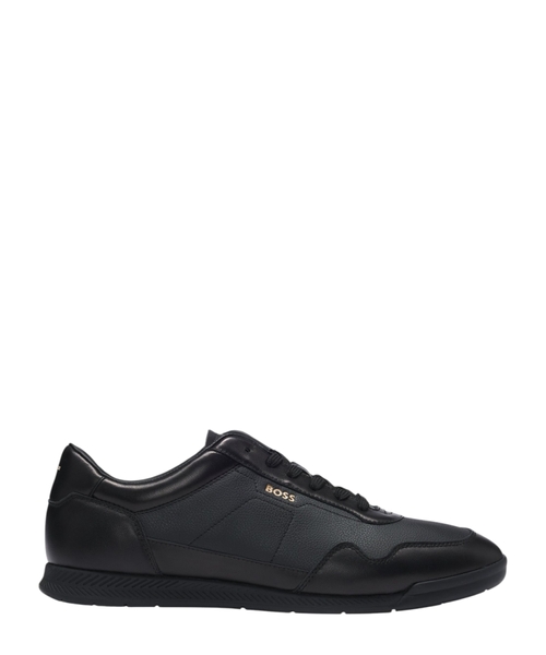Sneakers Titanium with leather addition