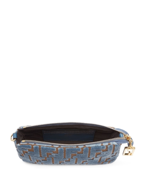 クラッチバッグ FENDI 'Baguette' pouch Blue Baguette Pouch Fabric Blue | Fendi