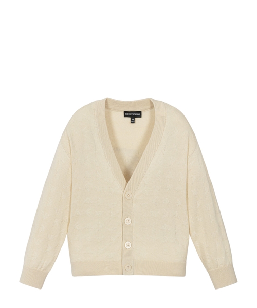 Embroidered eagle cardigan