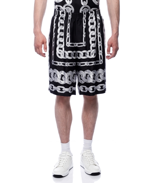 Medusa Chains silk shorts