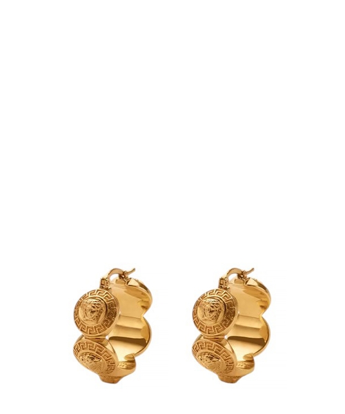 Medusa hoop earrings