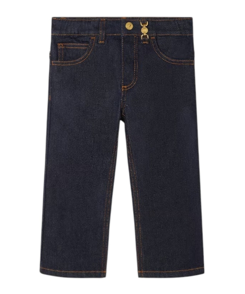 Elastic-waist Medusa '95 jeans