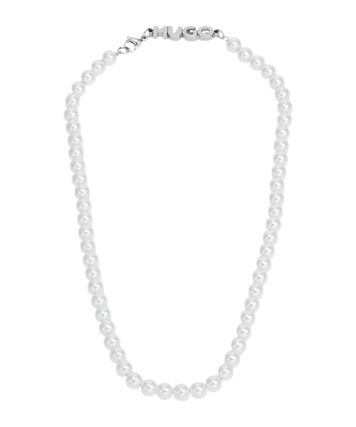 Жемчужное ожерелье с логотипом