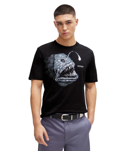 Devil fish printli T-shirt