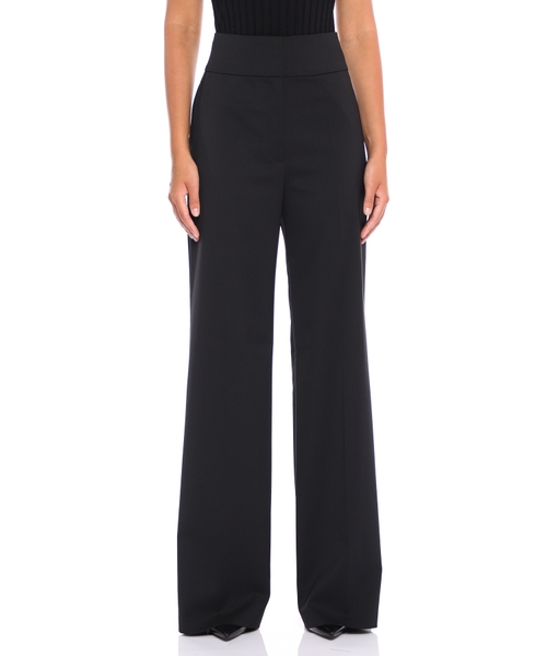 Yüksək bellli düz biçimli şalvar