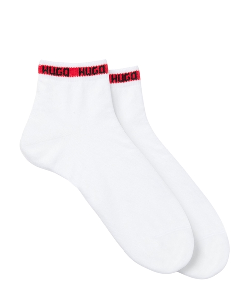 Две пары коротких носков с логотипом