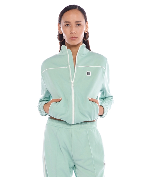 Zip-up sweatshirt with logo