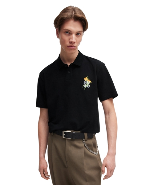 Cotton-piqué polo shirt