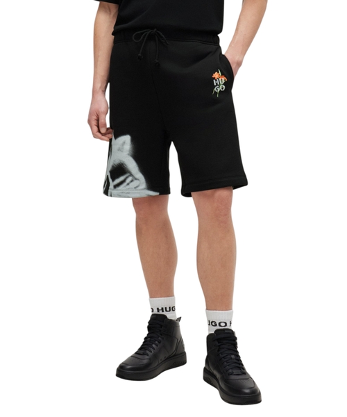 Relaxed fit shorts with floral print