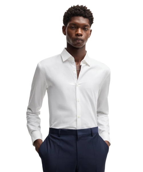 Dar biçimli pambıq jakkard köynək