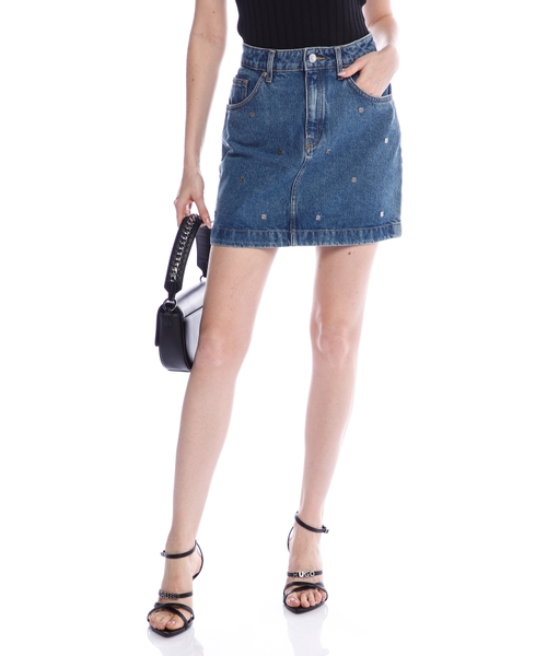 Gebisi denim ətək