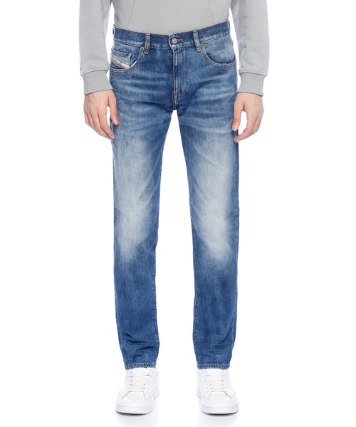 Düz biçimli D-STRUKT denim şalvar