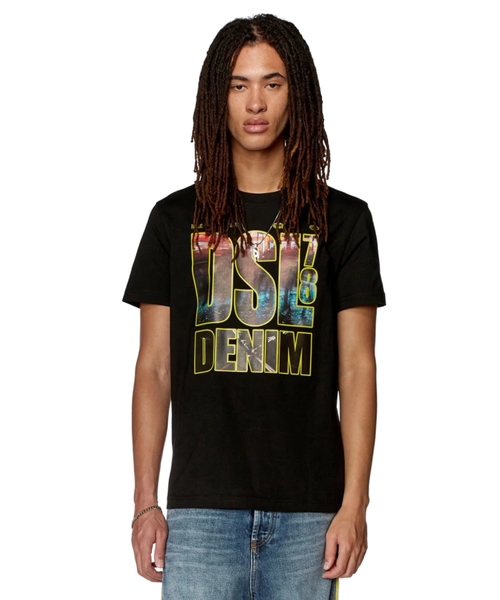 T-shirt with DSL 78 Denim print