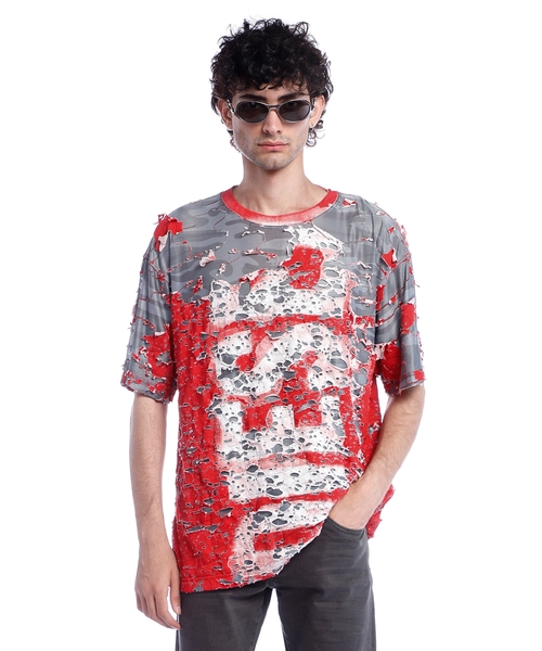 Qrafik loqo printli T-shirt