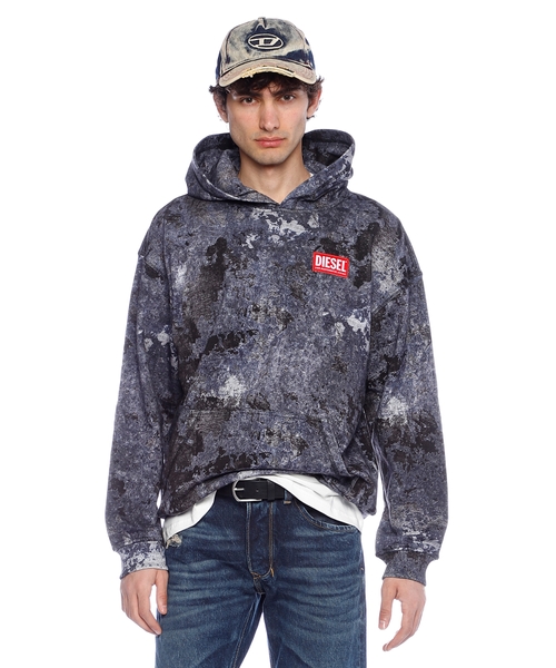 DIESEL S-BOXT-HOOD-R8 フーディ