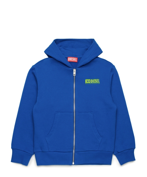 Zip-up hoodie with logo