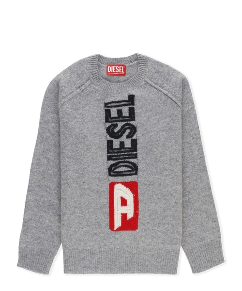 Knit jumper with logo