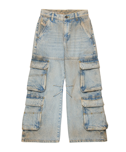 D-ARGJX-CARGO-J denim şalvar