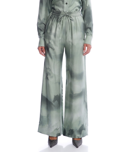 Printli ipək şalvar