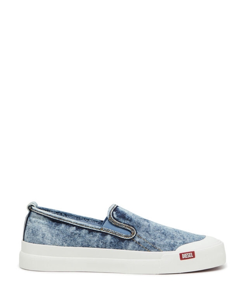 Denim slip-on sneakers