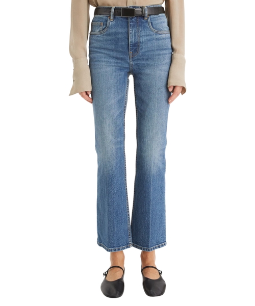 Cropped flare jean